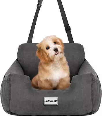 Dog Car Seat With Mat Detachable Non-Slip Dog Travel Car Carrier Bed • £39.99