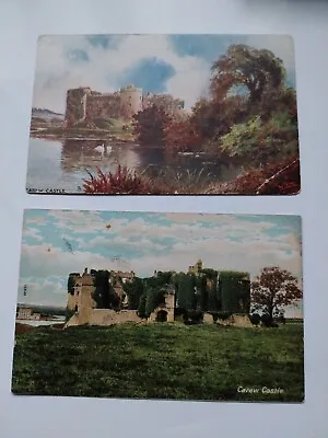 £2.99 • Buy Carew Castle Nr Tenby 1905 Pembrokeshire Postcards X 2