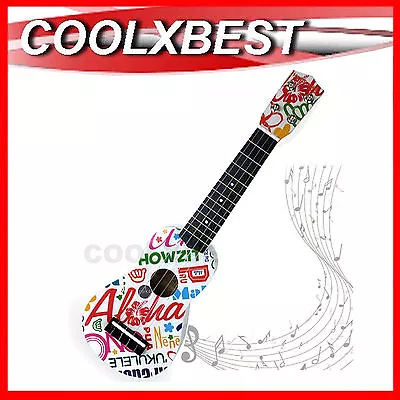 New 21  White Travelman Ukulele 12 Frets 4 Strings Ukelele Children Kids Guitar • $28.99