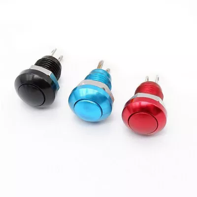 £6.28 • Buy 8mm Momentary Metal Horn Door Bell Push Button Switch Car Engines Power Start