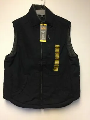 $29.99 • Buy Lee Men's Sherpa Lined Canvas Vest *check For Color & Size