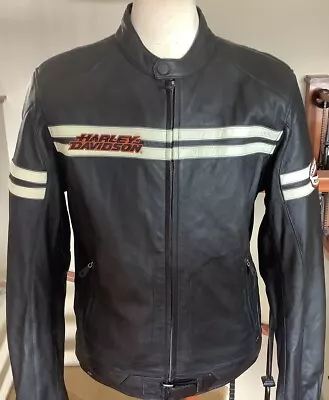 HARLEY DAVIDSON Men’s Size XLT (Tall) Leather Riding Jacket In Great Condition! • $195