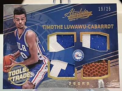 Timothe Luwawu-Cabarrot 2016-17 Panini Absolute Tools Of The Trade Quad RC /25 • $17.99