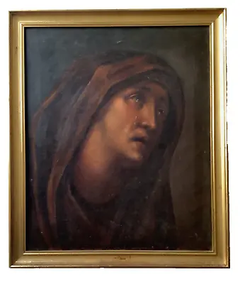 19th Century Manner MICHELANGELO Old Master Madonna Mater Dolorosa Oil Painting • $1350