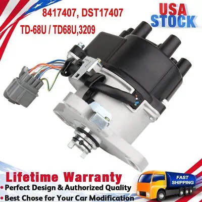 Ignition Distributor For Honda Engine OBD1 B16A1 B16A2 B18C1 TD44U & TD68U 92-95 • $79.31