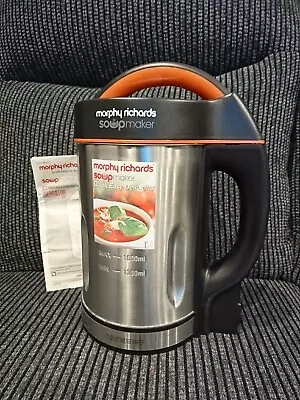 £50 • Buy NEW Morphy Richards 501012 Soup Maker 1.6L Capacity & Manual Healthy 1.6 Litre 