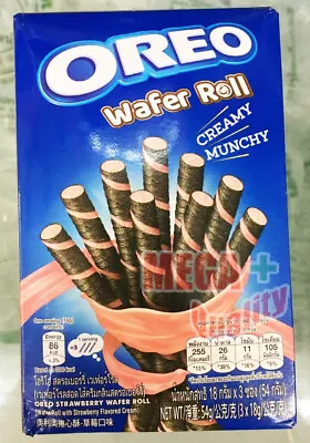 Oreo Strawberry Wafer Roll Cream Creamy Munchy 54g • $14.06