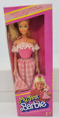 Vintage My First Barbie Doll #1875 Never Removed From Box 1982 By Mattel Inc. • $91.99