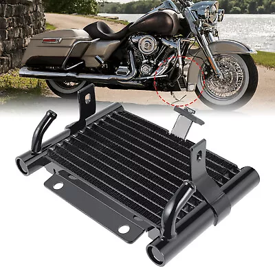 Motorcycle Oil Cooler Radiator Fit For Harley Touring Road King Glide 2017-2024 • $55.55