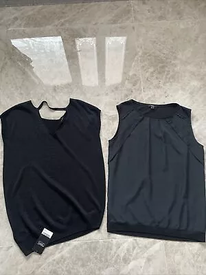 Bundle 2 Black Sleeveless Tops Size 10 Next And Mexx See Details  • $2.53