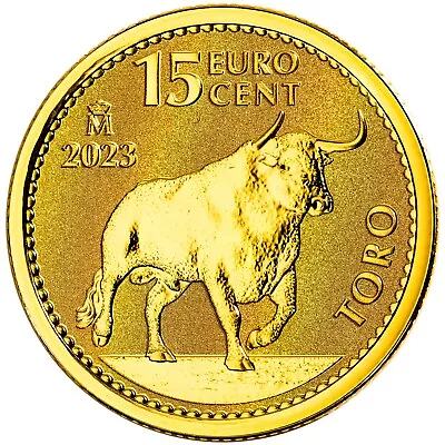 2023 Spanish Bull 1/10-Ounce Gold - Raw - Free Shipping • $309