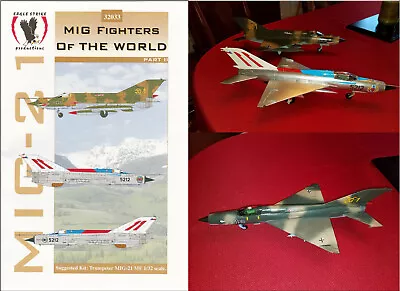 1/32 Eagle Strike Mig 21 M/MF Decal Trumpeter Revell Hasegawa German Czech • $8.99