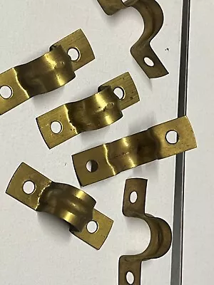 (20pcs) 2 Hole Brass 1/2  Strap U- Bracket Tube Strap • $6.99