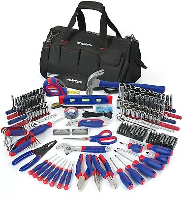 322Pcs Mechanics Tool Set Kit 6-Point Socket Ratchet Repair Tool W/ Carrying Bag • $126.90