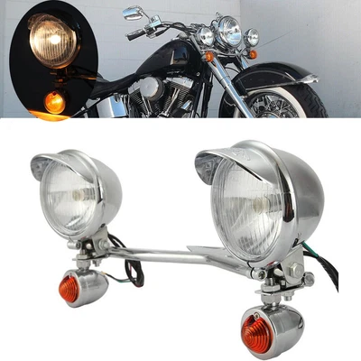 $69.99 • Buy Passing Auxiliary Fog Spot Lights Bar For Yamaha V-Star 950 1100 1300 Classic US