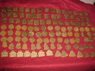 Vintage Lot  110 1970 Colusa Co Brass  Dog Tax License Tags • $69.99