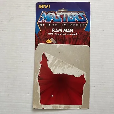Vintage Masters Of The Universe Ram Man Card 8 Back And Mini Comic Motu 1983 • $25