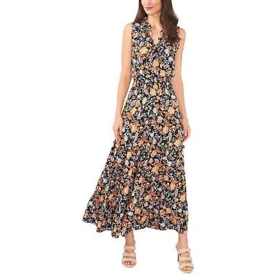 MSK Womens Tiered Long Floral Maxi Dress BHFO 9675 • $21.99