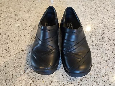 Merrell Womens Black Leather Encore Eclipse Slip On Shoes Size 6.5 US • $24.99