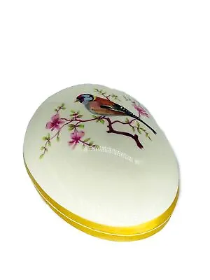 £5.99 • Buy Royal Worcester Palissy Goldfinch Egg Trinket Box