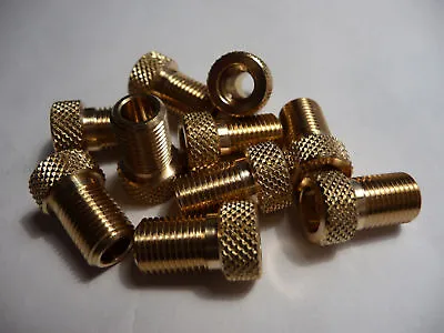 PUMP Adaptor 10 X BRASS FOR PRESTA VALVES TO SCHRADER Tubes Bike Bicycle Bulk • £4.99