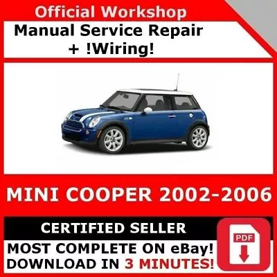 Factory Workshop Service Repair Manual Mini Cooper 2002-2006 +wiring • $13.08