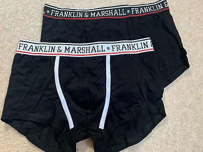 £9.99 • Buy Franklin Marshall Mens 2 Pair Pack Of Trunks - Size L