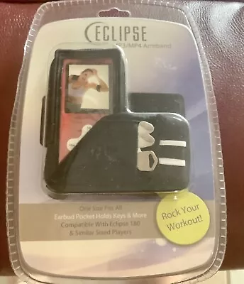ECLIPSE ARMBAND WORKOUT FITS MOST Of  MP3/MP4  Players. Black NEW • $7.95