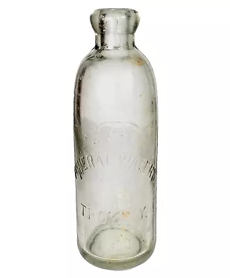 Antique 1880's C.C. Mineral Water Troy NY New York Hutchinson Bottle • $24.95