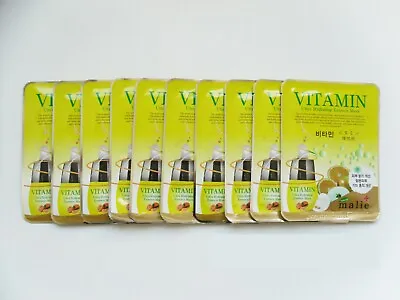 10pcs Malie VITAMIN Face Mask Packs Sheet 0.88oz Moisturizing Korea Cosmetic • £15.33