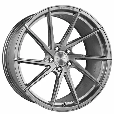(4) 19  Stance Wheels SF01 Brush Titanium Rims (B30) • $1900
