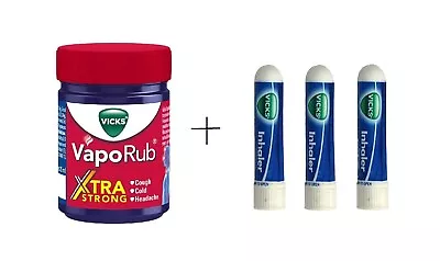 Vicks VapoRub Xtra Strong 50 Ml And Vicks Keychain 3 Inhaler • $13.98