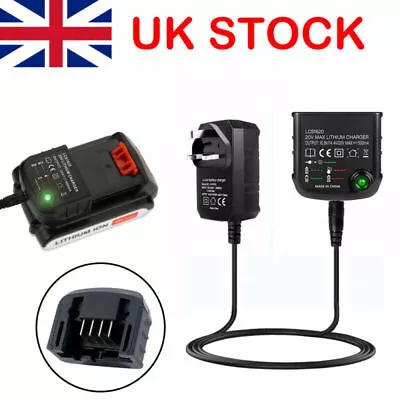 £13.29 • Buy Battery Charger Lithium-Ion Replace For Black & Decker LBXR20 14.4V 18V 20V UK