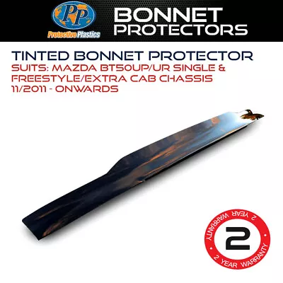 Tinted Bonnet Protector Fits Mazda BT50UP UR Single & Freestyle Extra Cab Chassi • $116.99