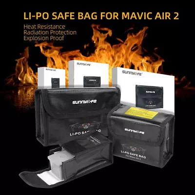 $13.13 • Buy Lipo Battery Safe Storage Bag Explosion-proof Case Protector For DJI Mavic Air 2