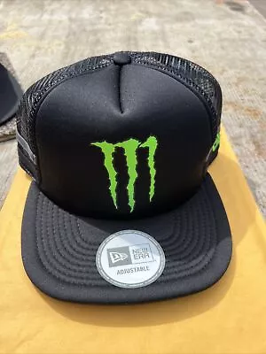 Monster Energy Foam New Era SnapBack Trucker Hat Mesh 100% Real Free USA Ship • $50