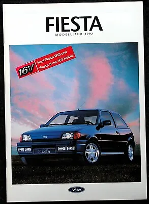 Ford Fiesta XR2i S CLX Calypso C Brochure 3.1992  • £6.38