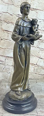 Vintage Saint Anthony And Child Jesus Religious Statue French Church Gift • $209.40