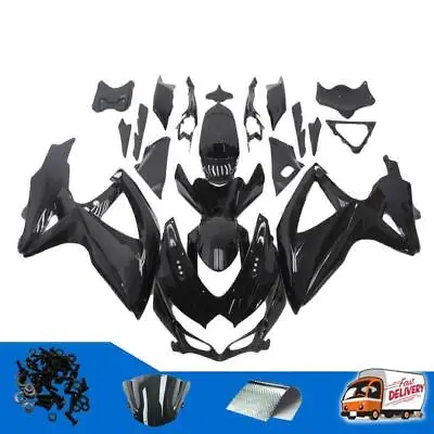 Glossy Black Fairing Kit For  GSXR600/750 2008-2010 Injection Body + Bolts • $300