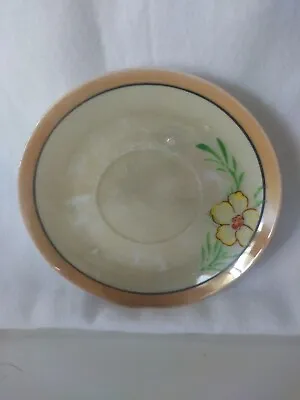 Made In Occupied Japan Saucer Peach With Flower Almost Lusterware • $4.99