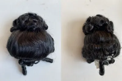 Black Rococo Styled Synthetic Mohair Wig For Yosd Tiny BJD Doll 1/6 Size 5-6  • $35