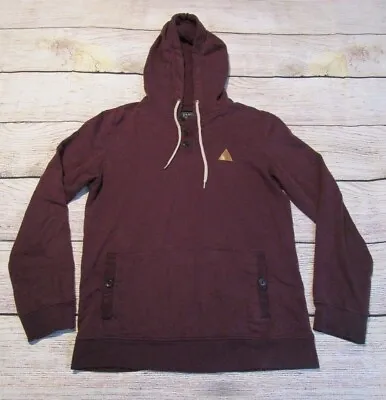 Dravus Mens Small Maroon Pullover Hoodie Hooded Sweatshirt Front Pocket Small • $9.99