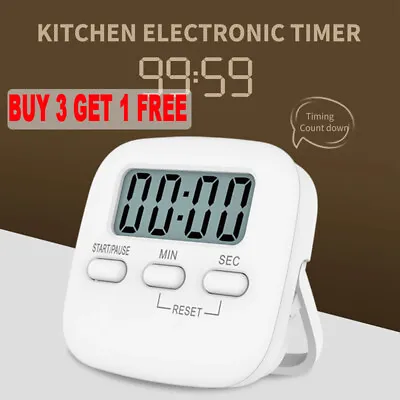 £3.90 • Buy Magnetic Digital Kitchen Timer Alarm Clock Minute Countdown LCD For Cooking UK-