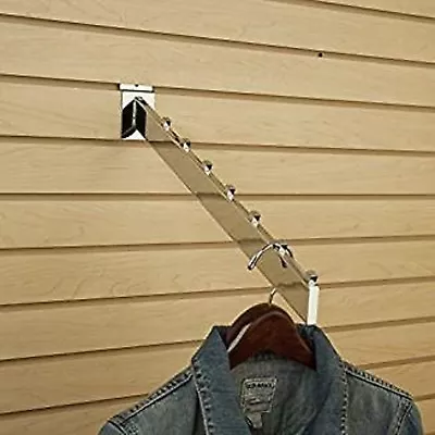 $91.32 • Buy New Chrome 7-Cube Slatwall Waterfall Hooks 10 Pc