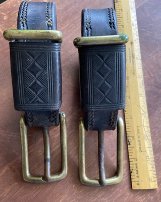 £9.99 • Buy Vintage Shire Horse Tack Equipment / Harness : Quality Leather & Brass
