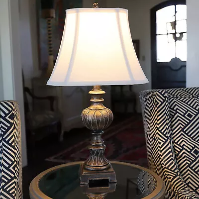 Antique Silver Traditional Table Lamp • $33.90