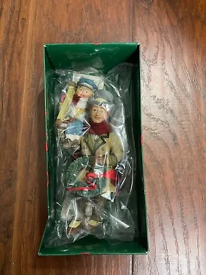 Kurt S Adler A Christmas Carol Ornament Tiny Tim And Bob Crachet Vintage • $36