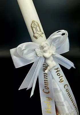 £13 • Buy First Holy Communion Candle 35 Cm Long Christening Gift Confirmation Ceremony 