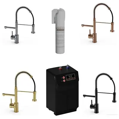 3 In 1 Instant Hot Cold Boiling Water Kitchen Tap Pull Out Spray Filter Tank • £399