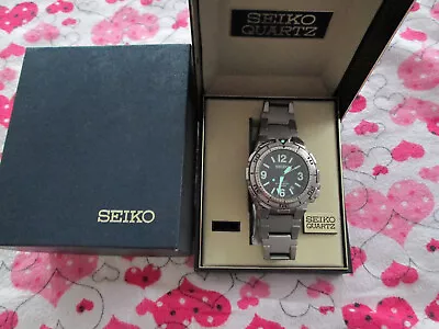 Mens Seiko Titanium Gents Diver Rare Model  Not Seen Much  44mm 200mm  7n35-6a49 • $375